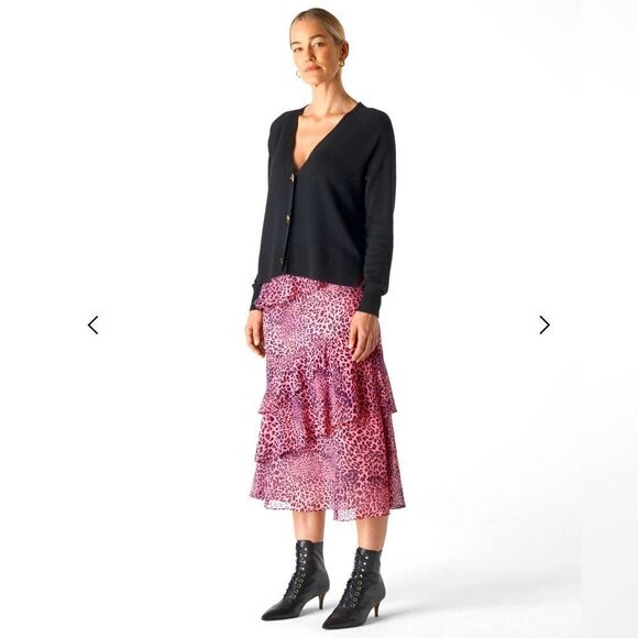 **** Whistles Wild Cat Print Skirt (R) - Picture 2 of 12